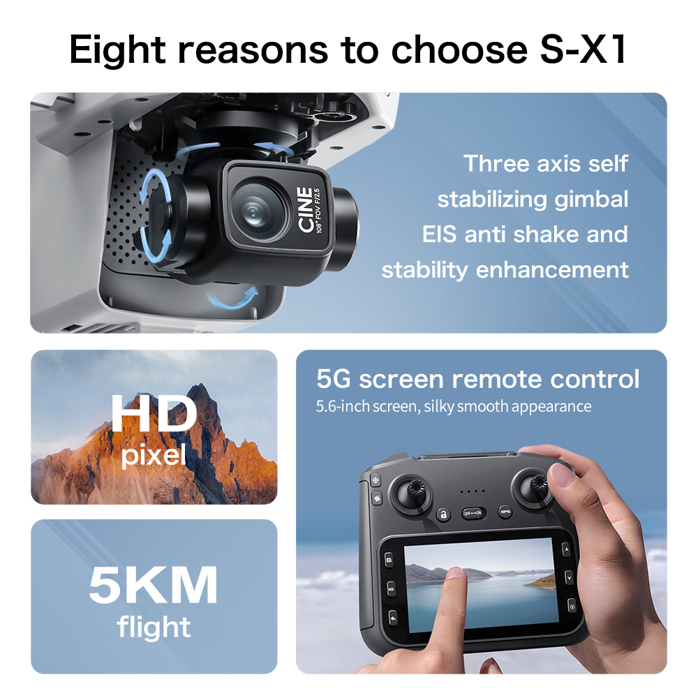 Original S-X1 GPS Foldable RC  - Drone Ae Rc review and price