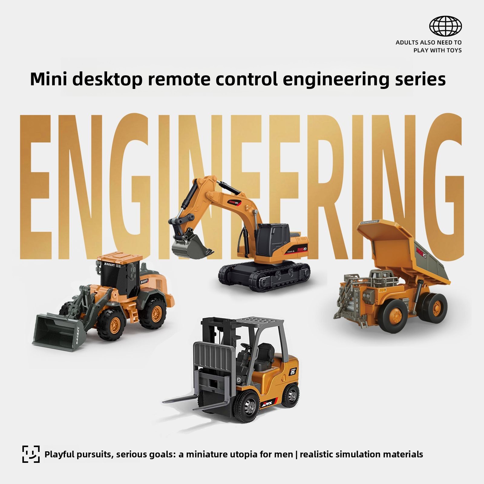 1:64 Metal RC Engineering Car  - Drone Ae Rc review and price